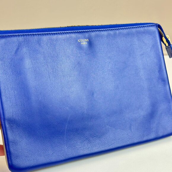 Celine Bi-Color Leather Small Clutch - Picture 4 of 6